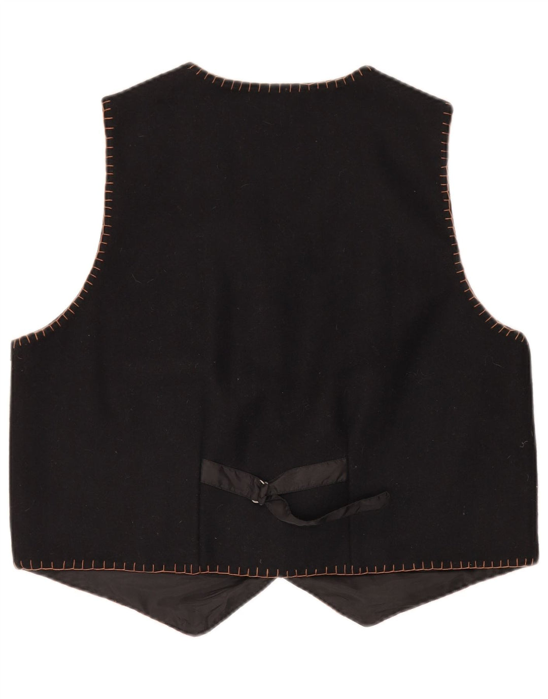 VINTAGE Chaleco de mujer Reino Unido 18 XL Gris Colorblock Lana