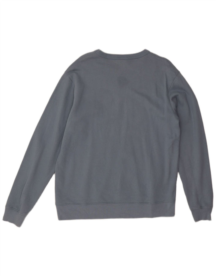 Zara Hombre Sudadera Jumper Large Azul Algodón