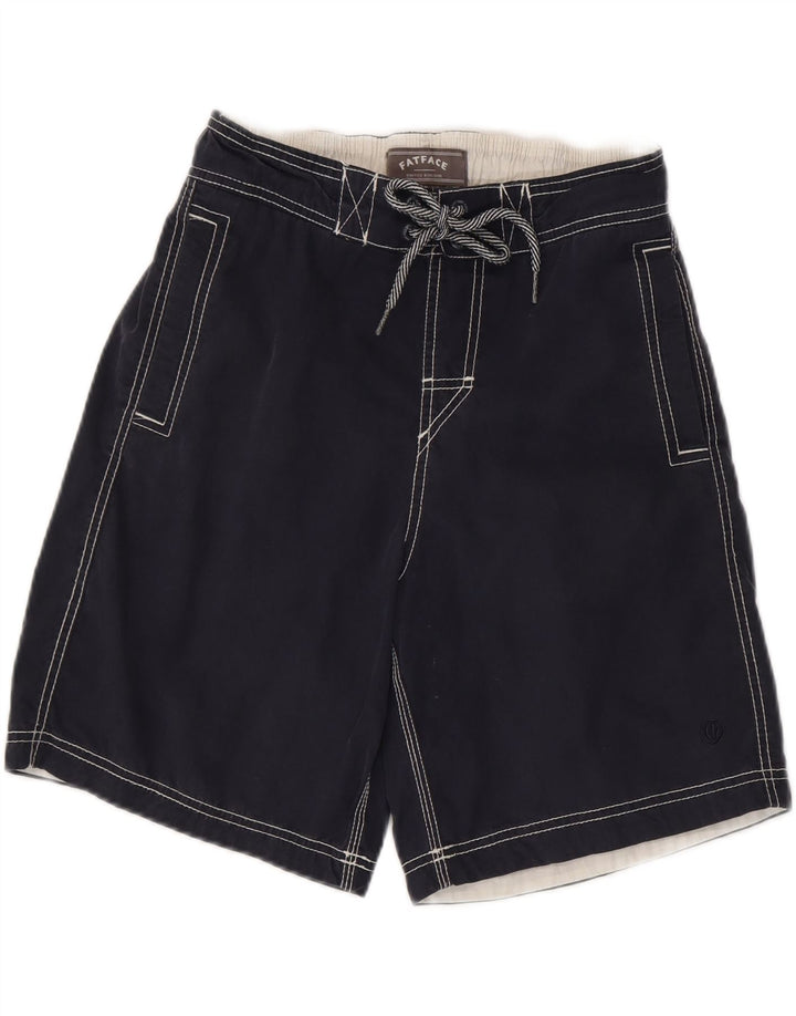 Bañador tipo shorts para hombre Fat Face Algodón azul marino mediano