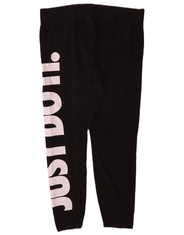 Nike Leggings gráficos para mujer UK 20 2XL Algodón negro