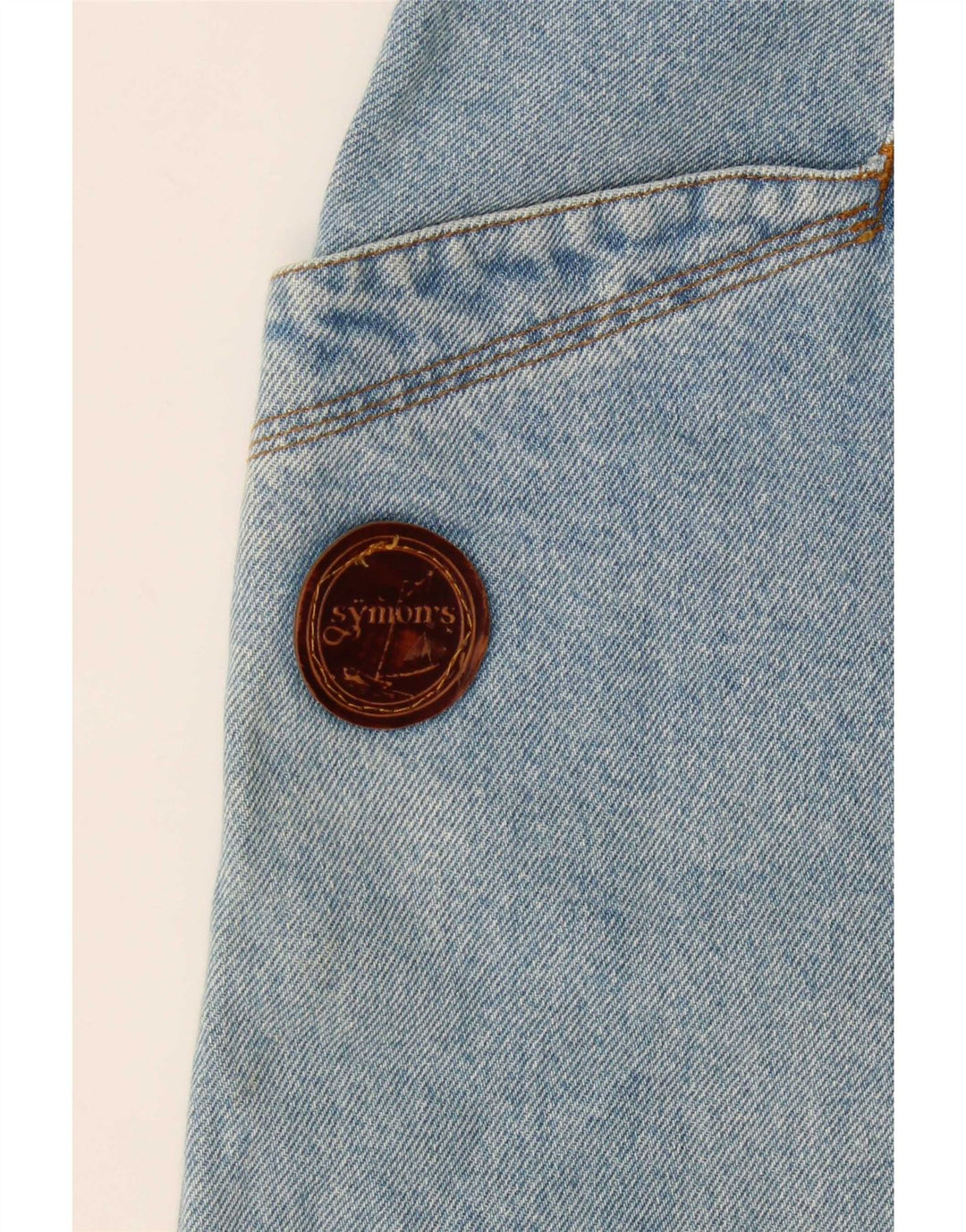 Falda vaquera vintage para mujer W32 azul medio