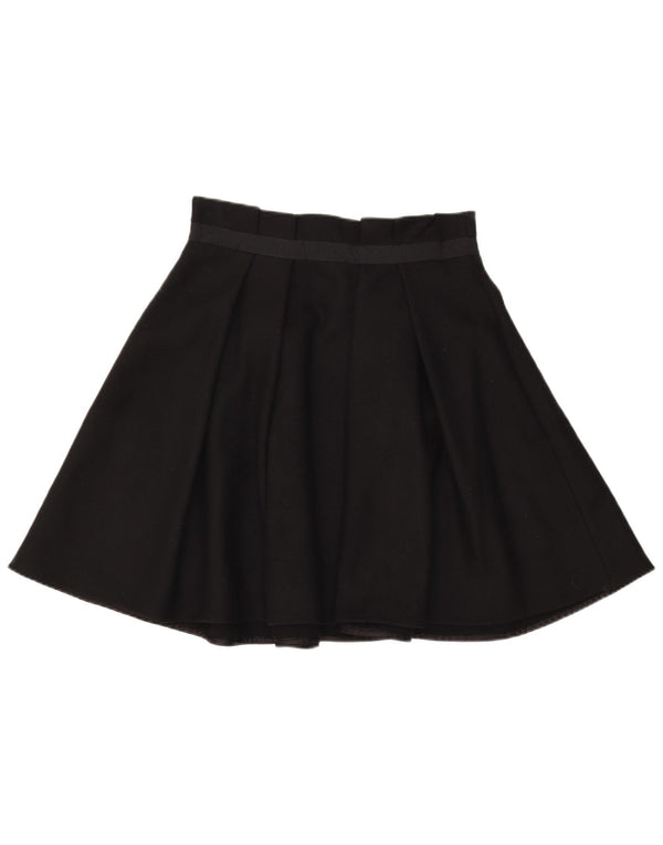 PATRIZIA PEPE Falda acampanada Firenze para mujer IT 42 Medium W30 Lana negra