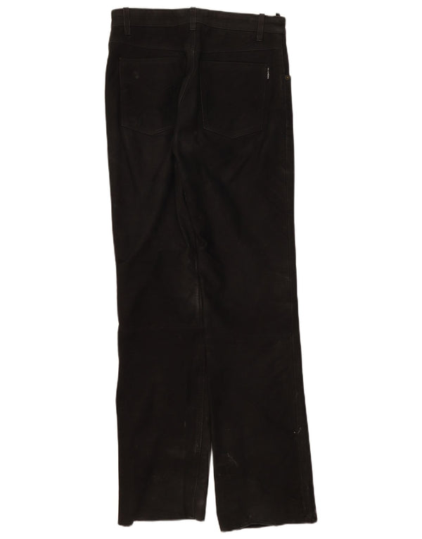 Ricano Pantalones De Cuero Para Hombre W30 L32 Negro