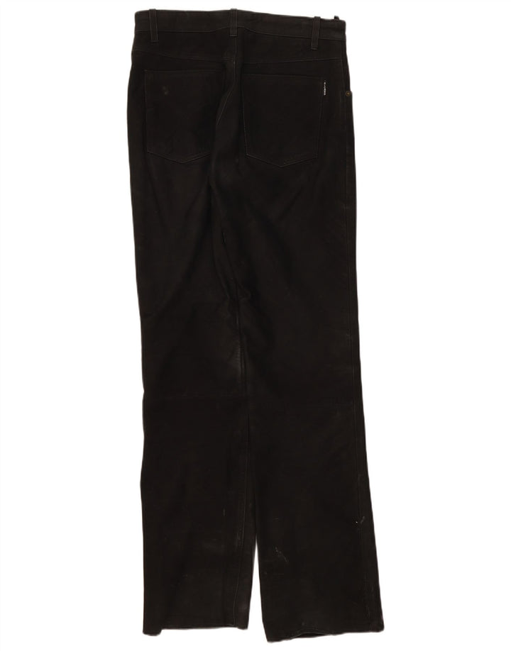 Ricano Pantalones De Cuero Para Hombre W30 L32 Negro