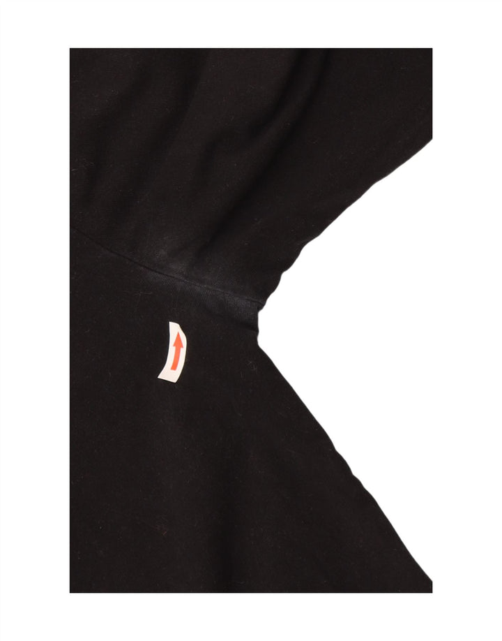 Camiseta Hugo Boss Hombre Manga Larga Algodón Negro Mediano