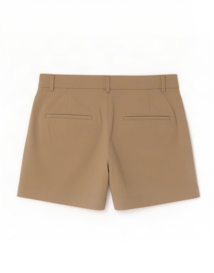 Zara Mujer Pantalones Cortos Casuales Pegged Medio W28 Algodón Beige