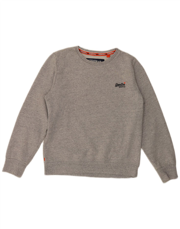 Superdry Hombre Sudadera Jumper XL Gris Algodón