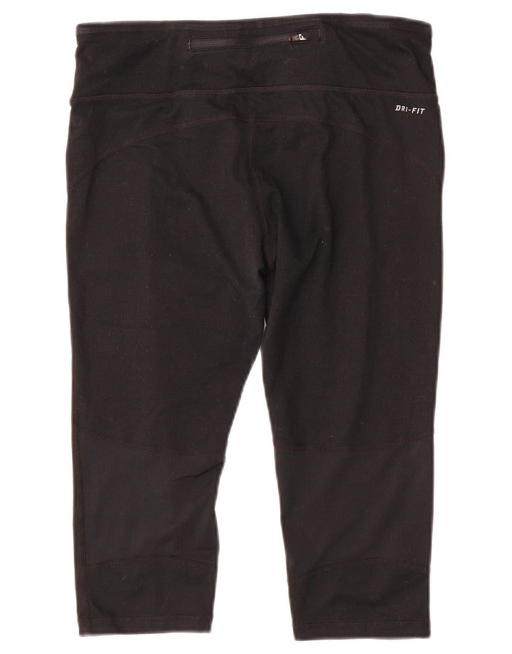 Nike - Leggings capri Dri Fit para mujer, talla M, color negro