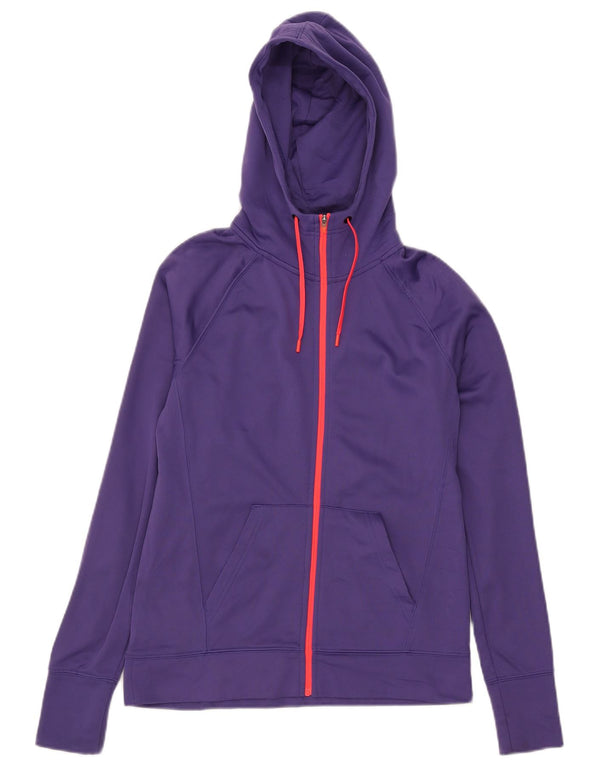 Champion Performance Zip Sudadera con capucha para mujer UK 10 Small Púrpura Poliéster