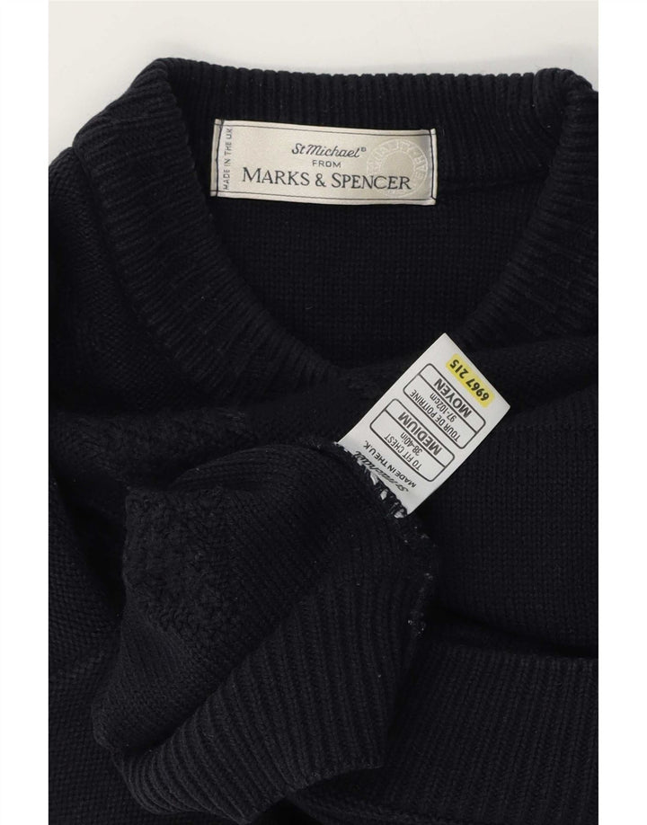 Marks & Spencer Suéter St. Michael con Cuello Redondo para Hombre Azul Marino Mediano