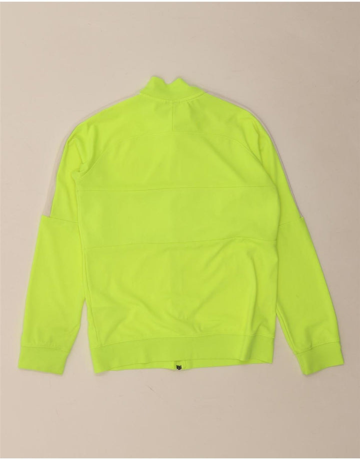 NIKE Boys Dri Fit Chándal Top Chaqueta 13-14 años XL Verde Colorblock