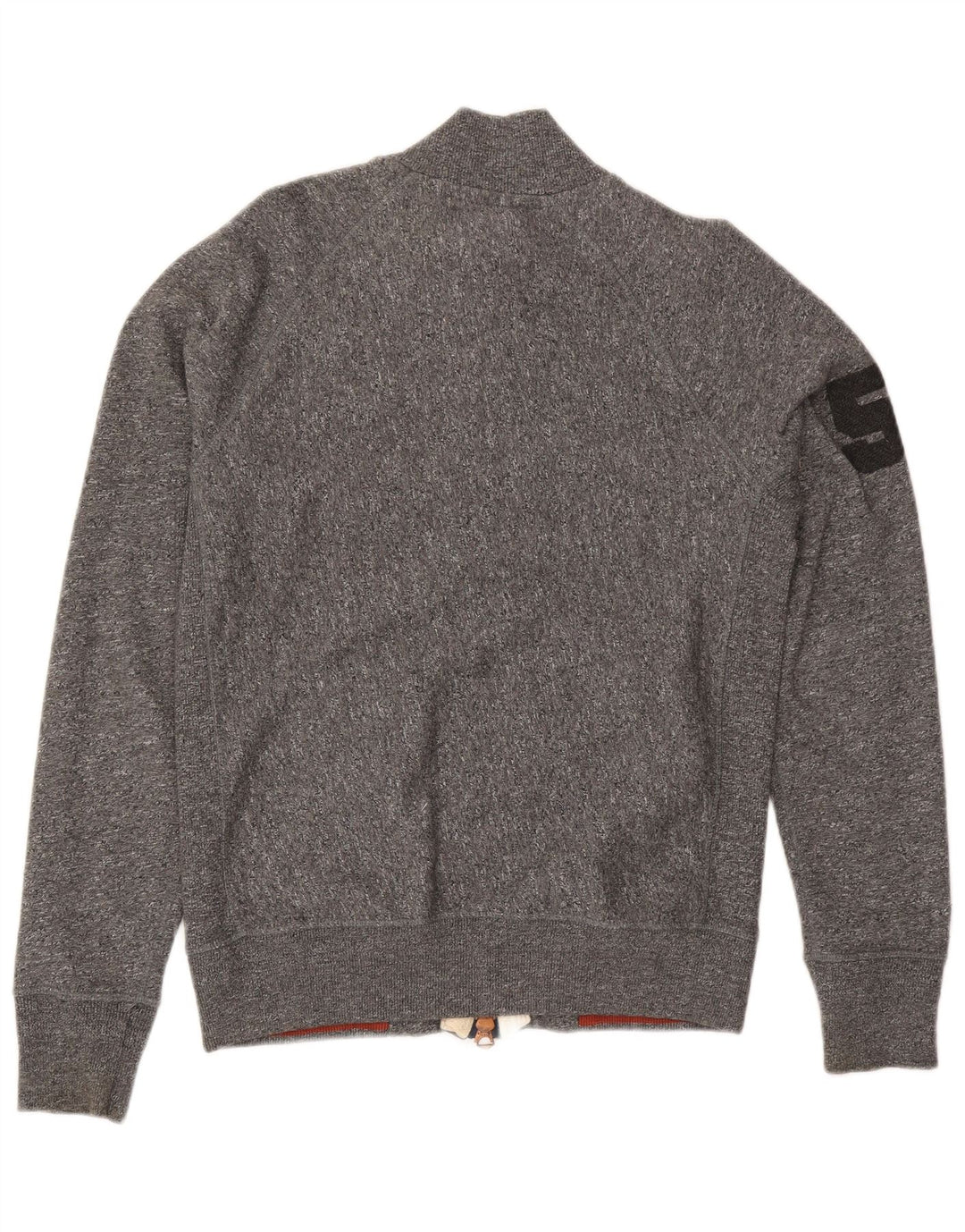 Superdry Chaqueta de chándal con gráfico gráfico para hombre, talla grande, de algodón gris