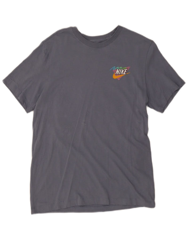 Nike Camiseta gráfica para mujer Top UK 44 Grande Gris Algodón