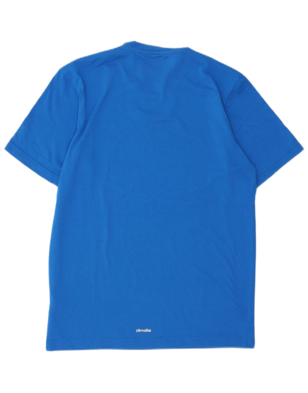 Adidas Mens Climalite Camiseta Top Pequeño Azul Poliéster