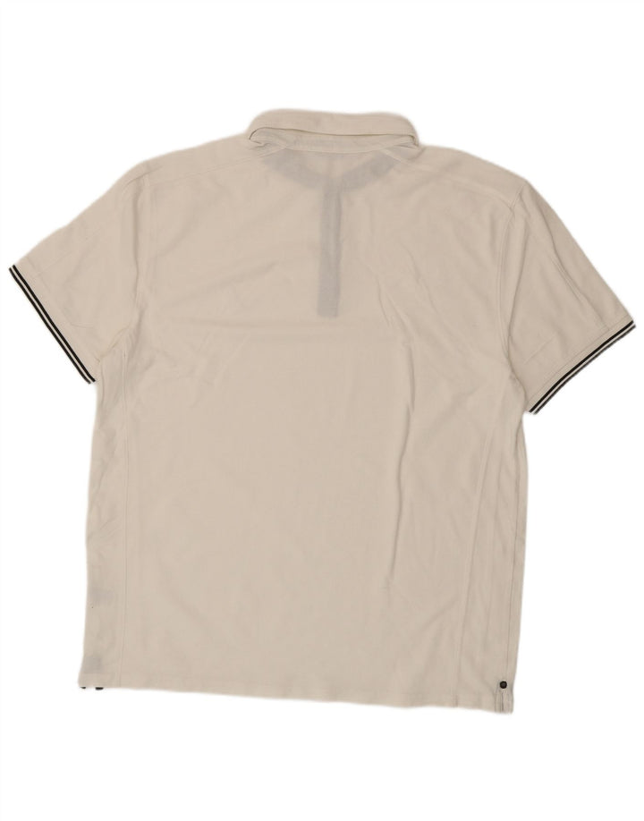 NAUTICA Mens Polo Shirt 2XL White Cotton