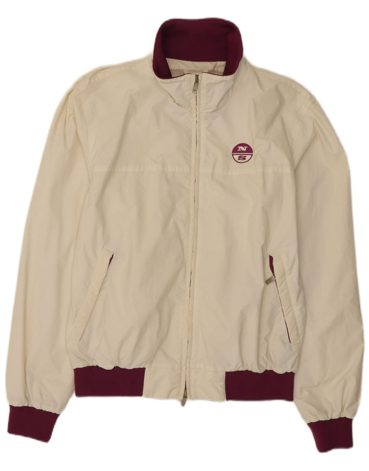 North Sails Cazadora Bomber De Poliamida Color Block Blanco Grande Para Hombre