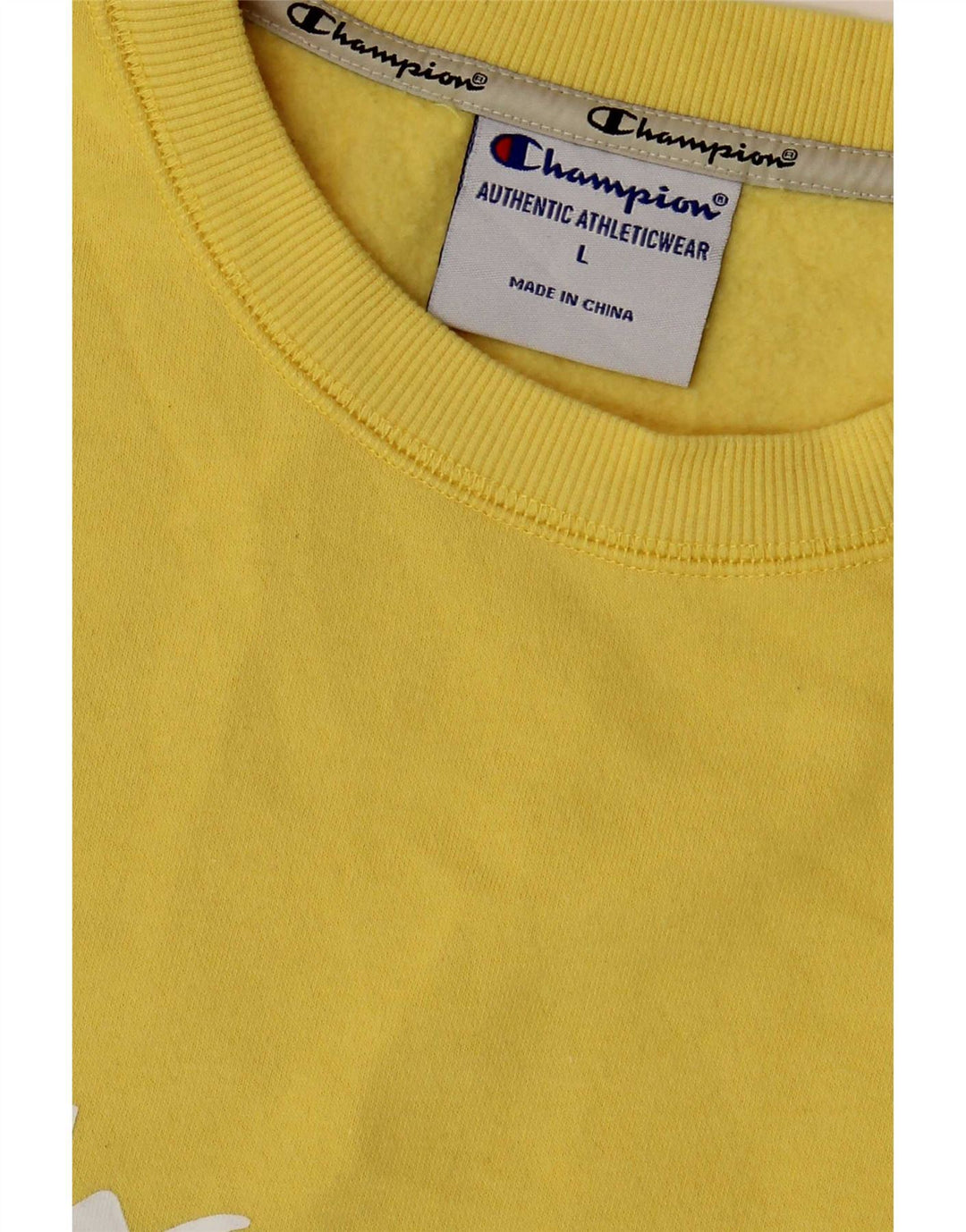 Champion Sudadera Gráfica para Hombre Jersey Grande De Algodón Amarillo