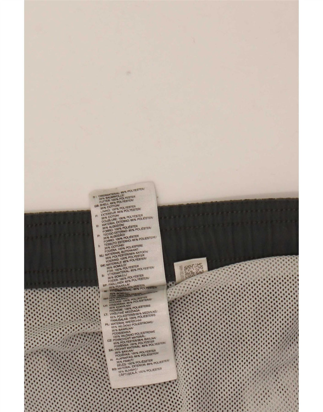Adidas Hombre Bañador Corto Grande Gris Cuadros Poliéster