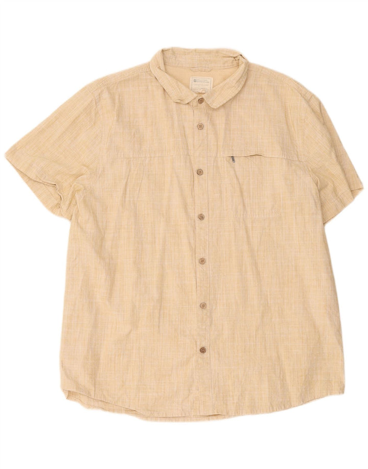 Camisa de manga corta para hombre Mountain Warehouse 2XL Poliéster beige