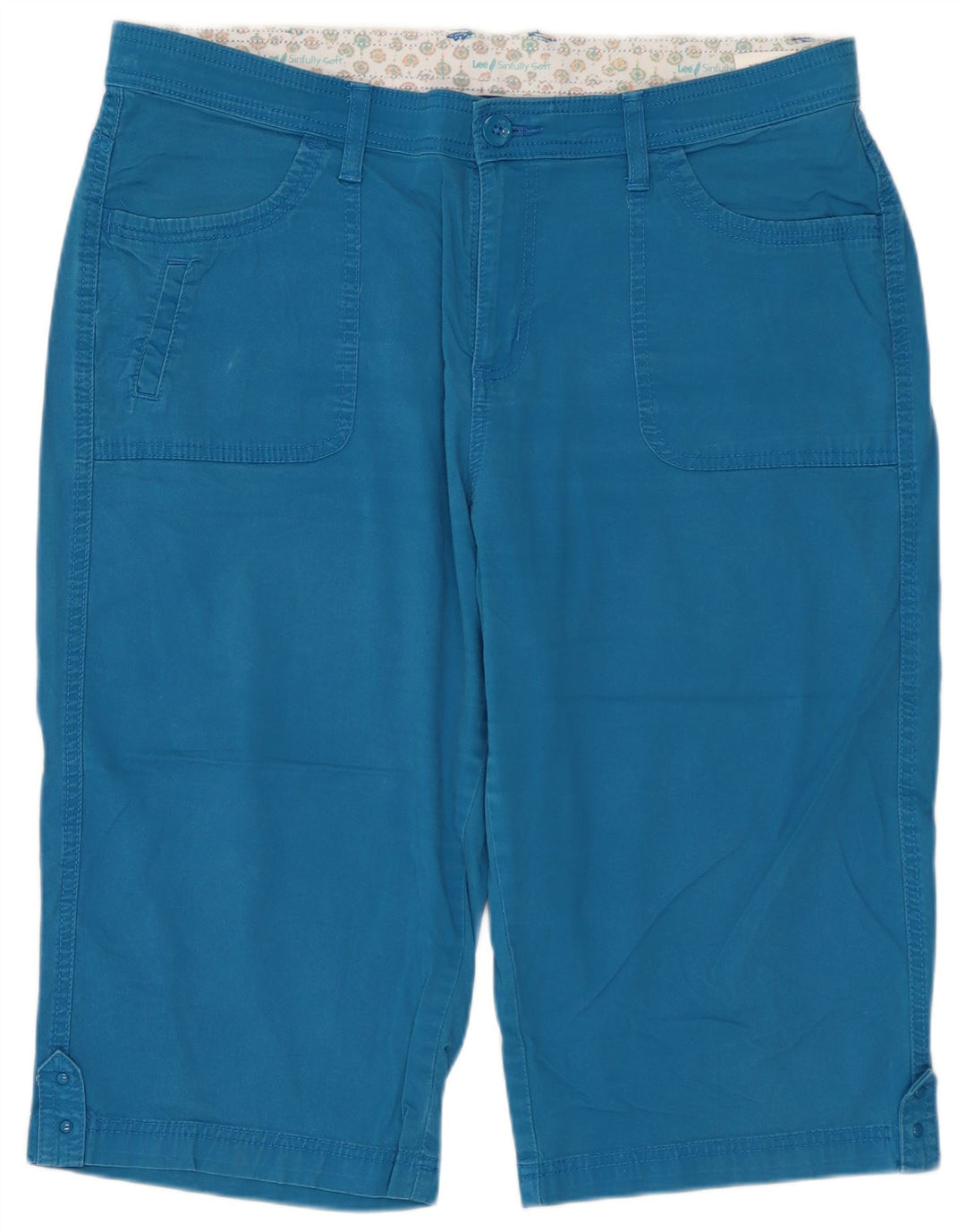 LEE Bermudas para mujer US 16 2XL W36 Algodón azul