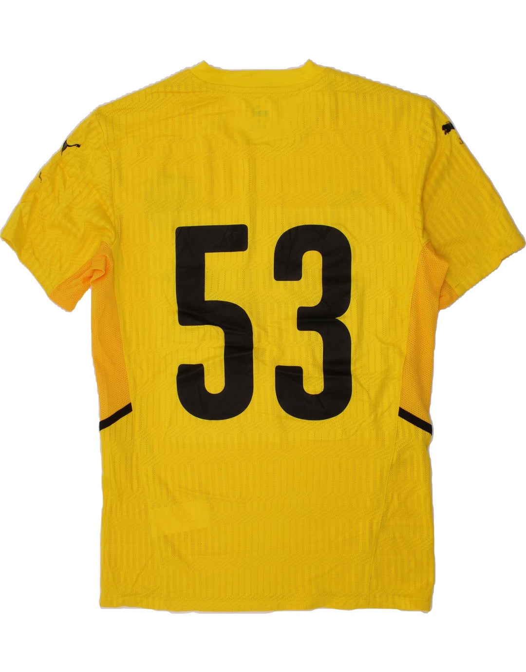 PUMA Mens Graphic T-Shirt Top Medium Yellow Polyester Vintage Puma and Second-Hand Puma from Messina Hembry 