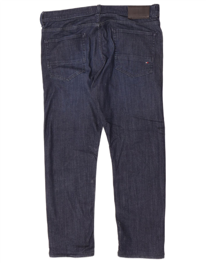 Tommy Hilfiger Vaqueros ajustados elásticos Bleecker para hombre W36 L27 Azul marino