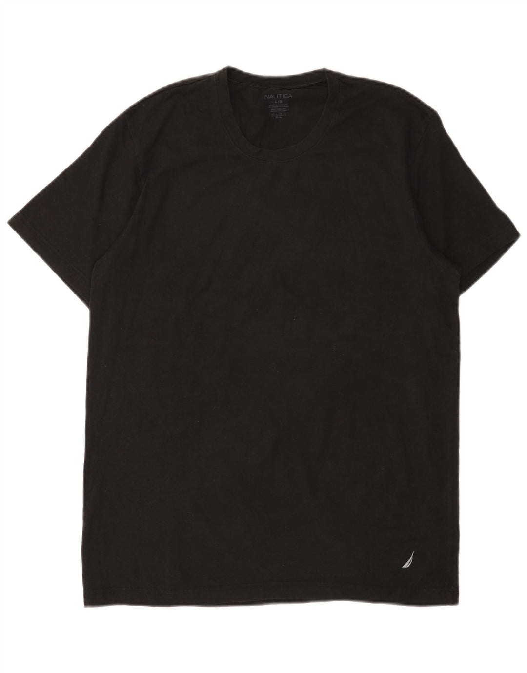 NAUTICA Camiseta Hombre Top Grande Algodón Negro