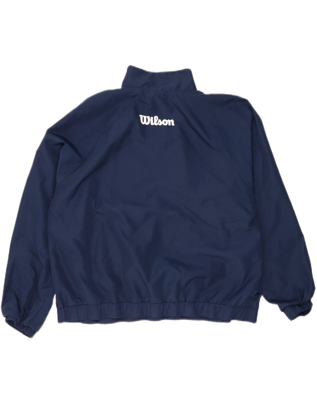 WILSON Chaqueta cortavientos con gráfico extragrande para mujer UK 22 2XL Azul marino