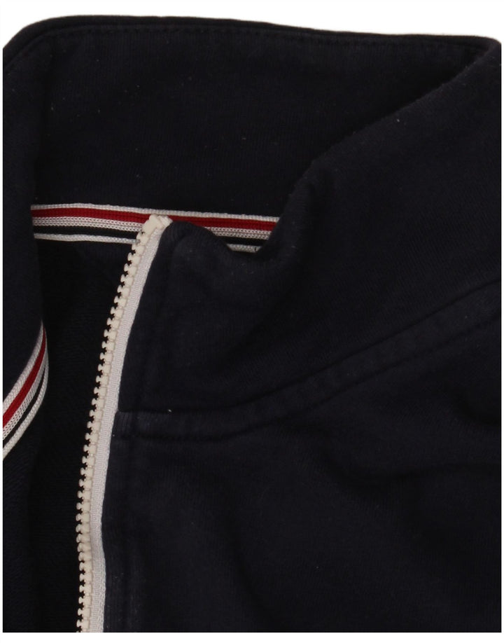 Tommy Hilfiger Chaqueta tipo chándal para hombre con bloques de color azul marino mediano