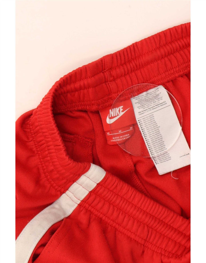 Pantalón corto deportivo Nike para hombre Poliéster color block rojo mediano