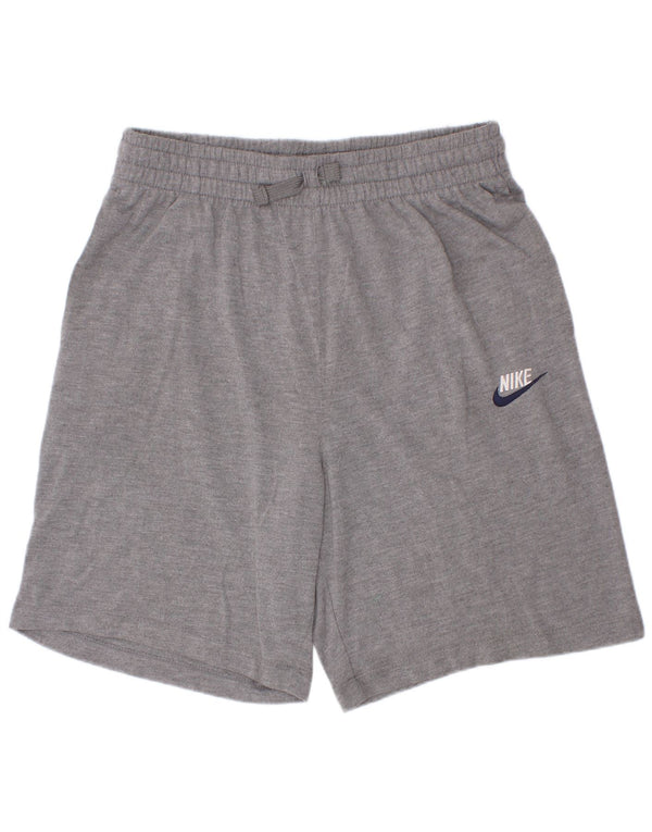 Nike Pantalones cortos deportivos de ajuste estándar para niños 13-14 años XL Gris Poliéster
