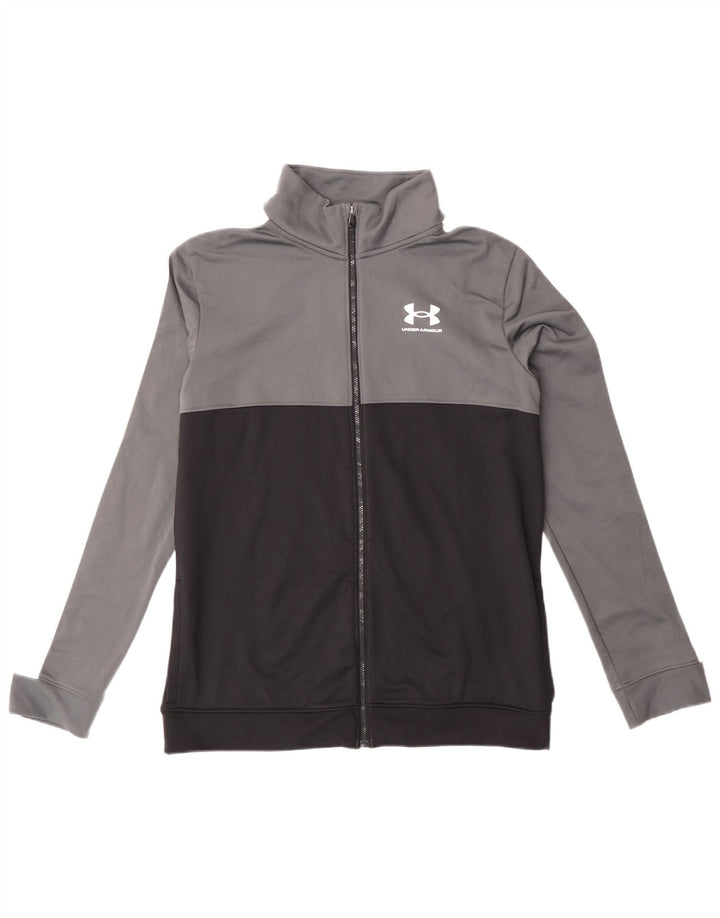 Under Armour Chaqueta de chándal para niño 13-14 años XL Gris Colorblock
