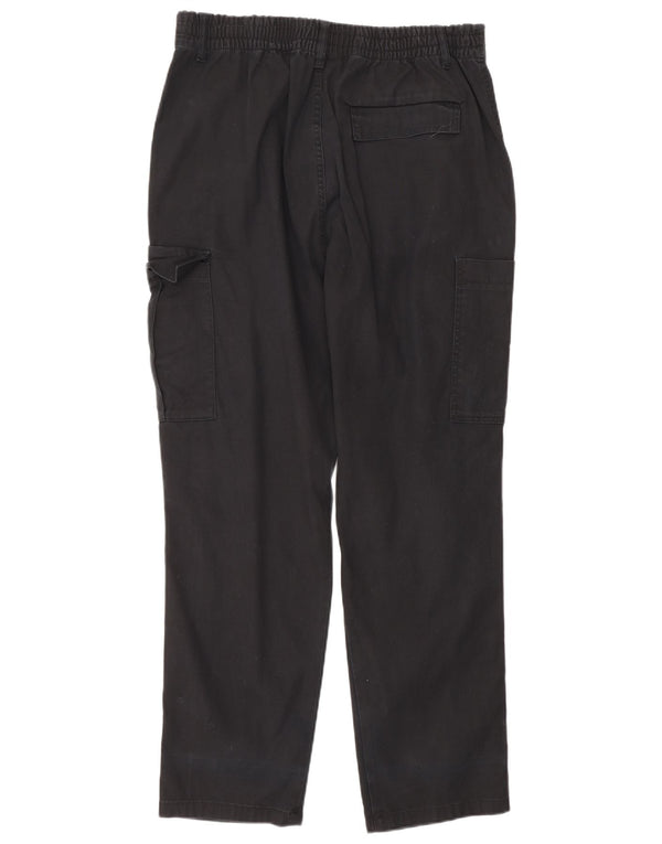Zara Pantalón cargo recto para hombre EU 42 Large W32 L29 Negro