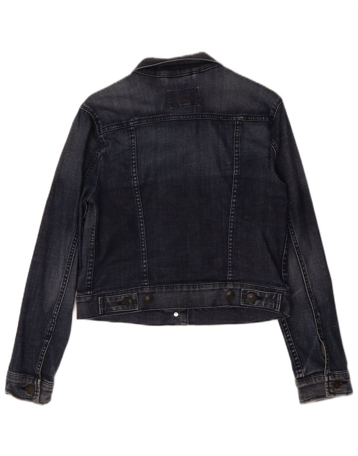 Levi's Chaqueta vaquera corta para mujer Reino Unido 12 Algodón azul marino mediano