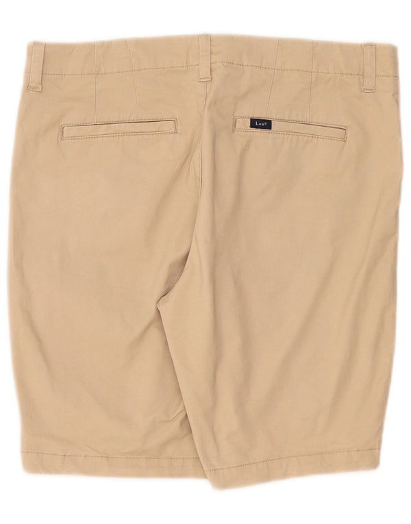Lee - Pantalones cortos casuales para mujer US 12 grande W34 algodón beige