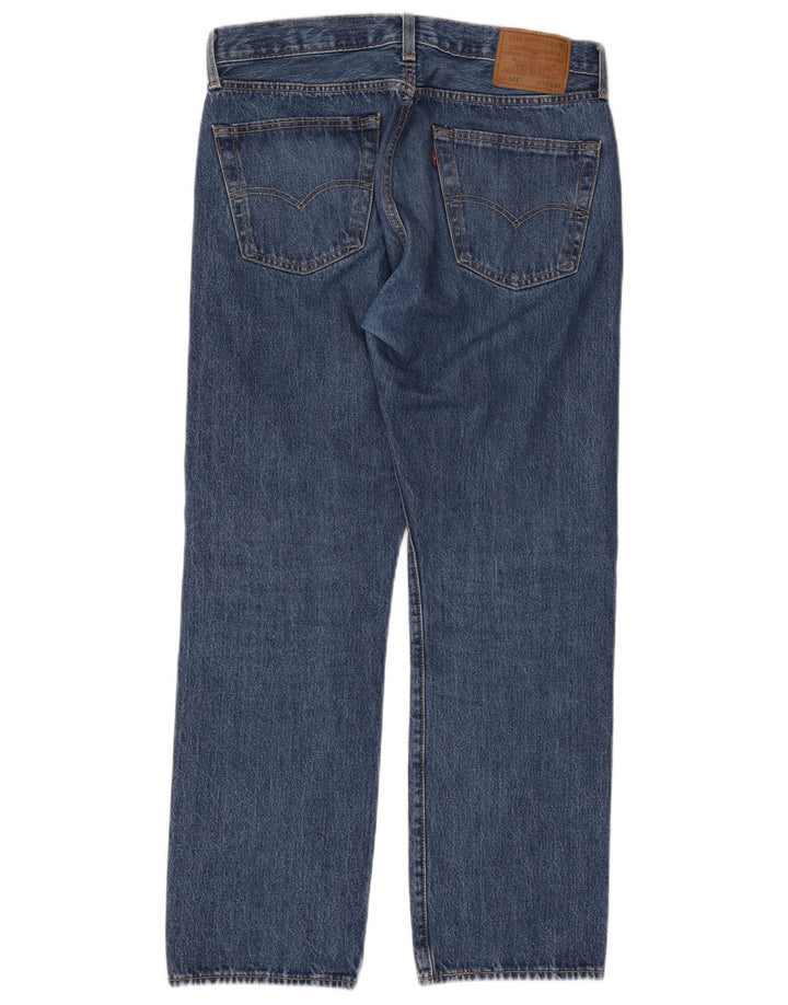 Levi's Hombre 501 Vaqueros Rectos W33 L30 Algodón Azul