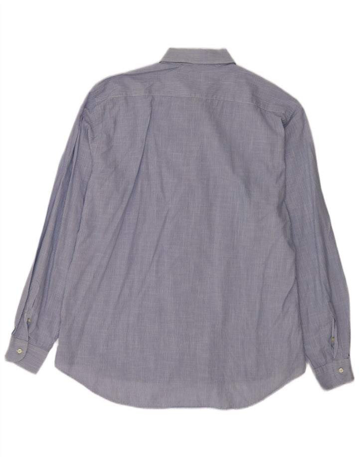 Camisa Etro Hombre Talla 43 Algodón Rayas Azul Grande