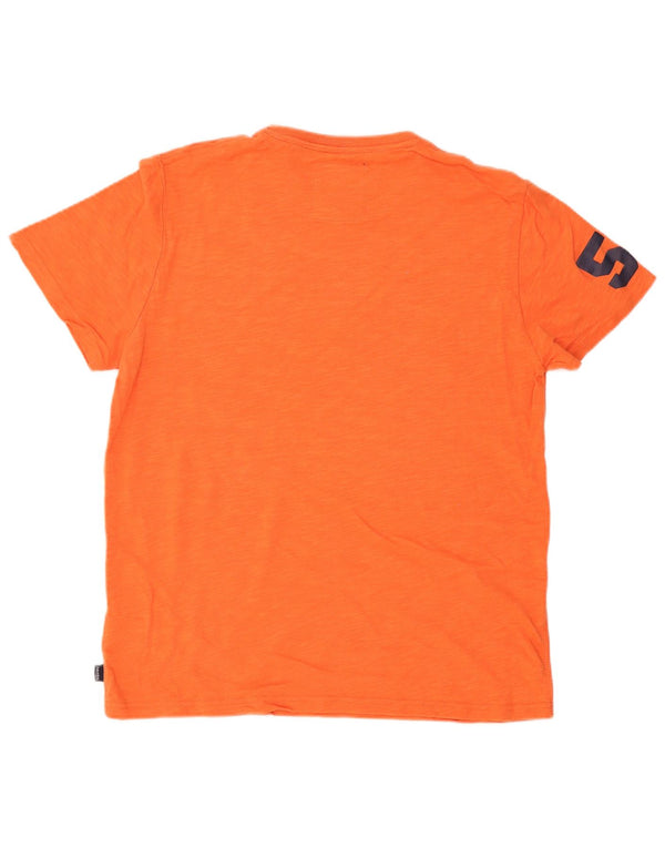 Superdry Camiseta gráfica para hombre Top 2XL Algodón naranja
