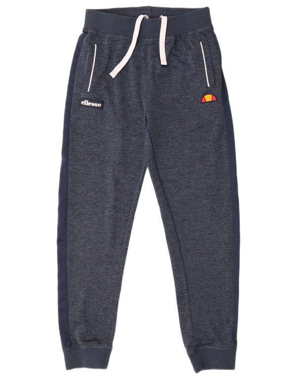 Ellesse Boys Tracksuit Trousers Joggers 13-14 Years Navy Blue Colourblock