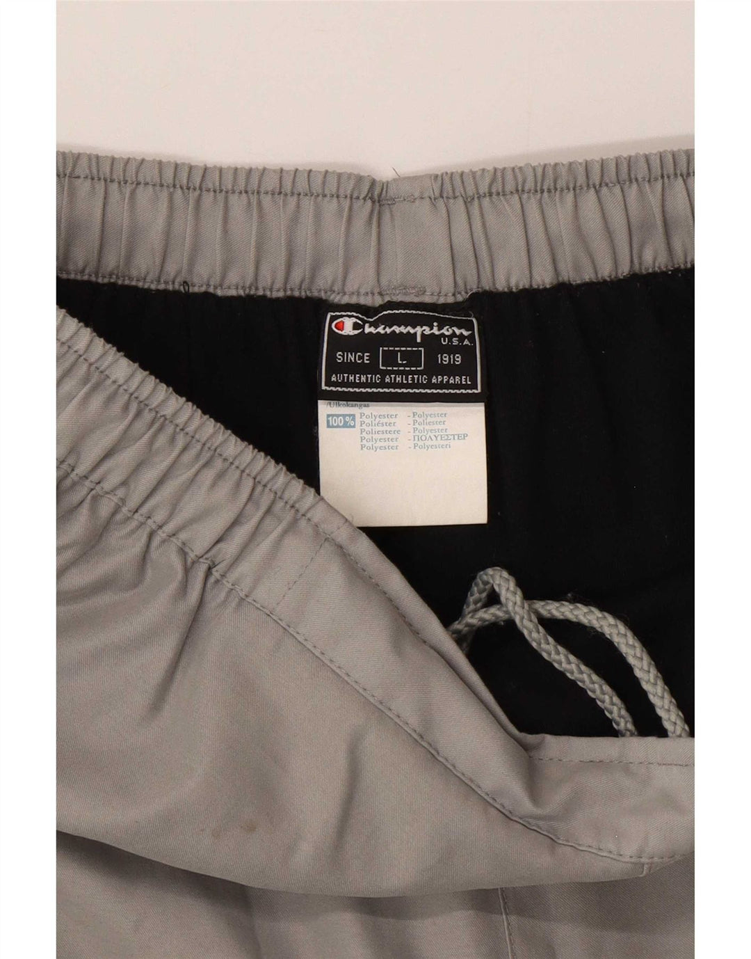 Champion Pantalones De Chándal Para Hombre Poliéster Gris Grande