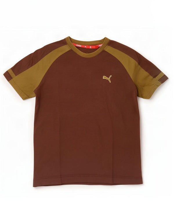 Camiseta Puma Top Marrón Medio Colorblock
