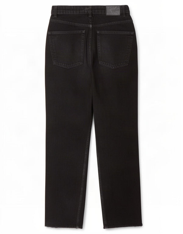 Zara Vaqueros Rectos Mujer EU 38 Small W28 L25 Negro
