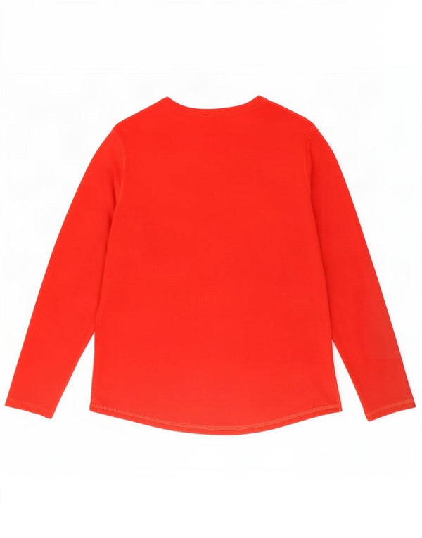 Marks & Spencer Top gráfico para mujer Manga larga UK 46 Grande Algodón rojo