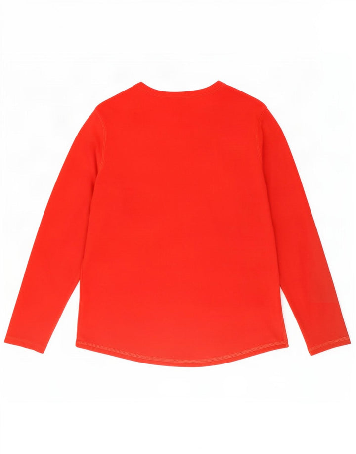 Marks & Spencer Top gráfico para mujer Manga larga UK 46 Grande Algodón rojo