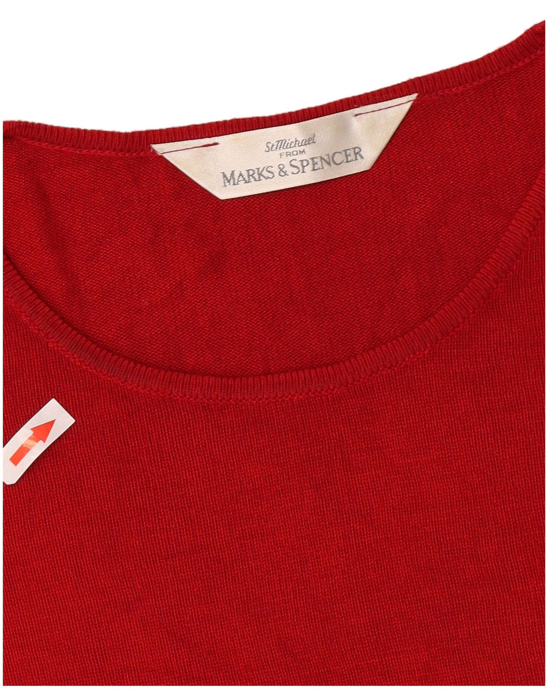 Marks & Spencer Camiseta para mujer Top UK 44 Large Viscosa roja