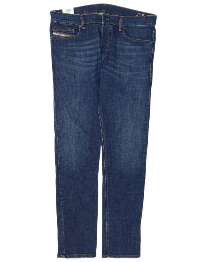 Diesel Hombre D-Luster Stretch Slim Jeans W34 L32 Algodón Azul