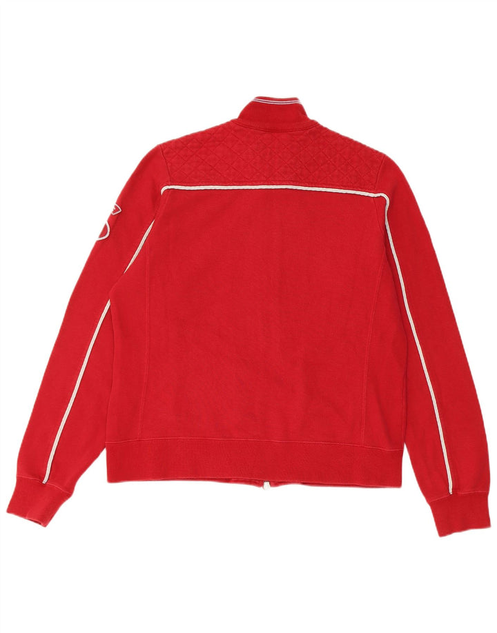 Champion Chaqueta de chándal gráfica para mujer Reino Unido 14 Grande Algodón rojo