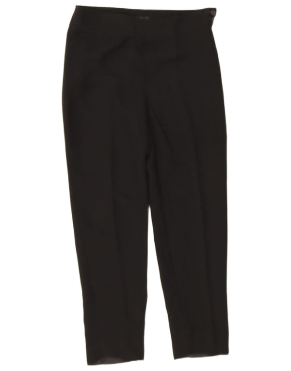 Zara Mujer Pantalones Casuales Cónicos EU 40 Medium W30 L27 Negro