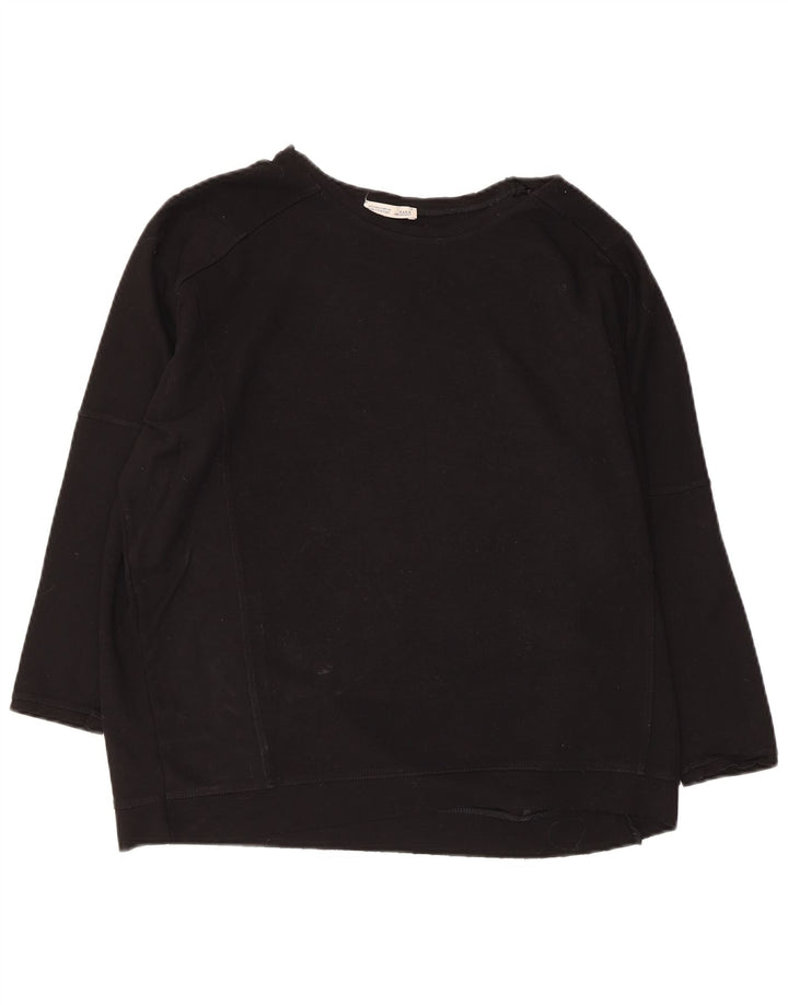 Zara Mujer Sudadera Oversize Jersey UK 10 Small Negro
