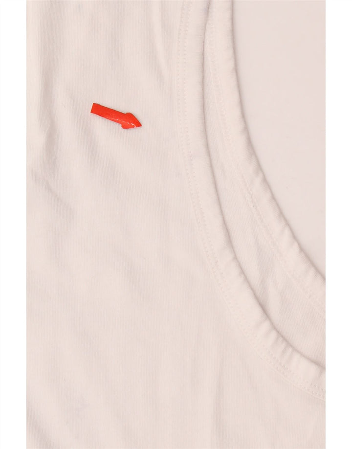 Nike - Camiseta sin mangas para hombre, talla grande, algodón blanco